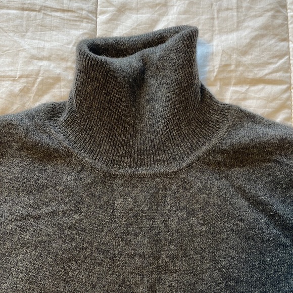 Colour Works Charcoal Grey Turtleneck Sweater Vest - Picture 2 of 6